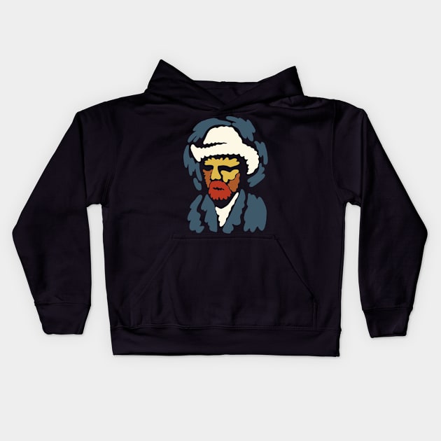 Van Gogh Minimal Portrait Kids Hoodie by isstgeschichte